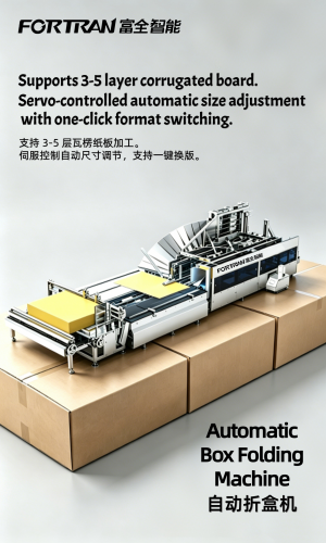 High-Efficiency Automatic Box Folding Machine | Multi-Layer Cardboard Folding at Auto Sizing